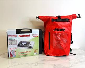 Lot 14 Iwatani ZA3HP Portable Gas Stove Judy Waterproof Emergency Bag w Tools First Aid Safety Warmth Supplies in boxes