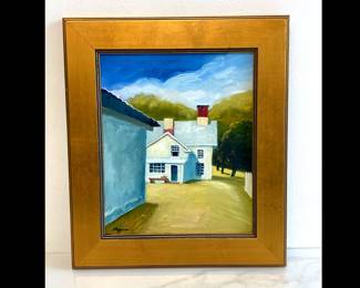 Lot 55 W.B. Hogan Howell Farm House Oil Art Painting