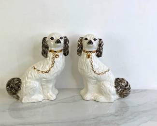 Lot 73 Vintage Staffordshire Dog Figurines