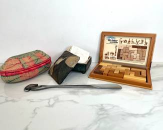 Lot 142 Wood Puzzle Book Stone Coasters More