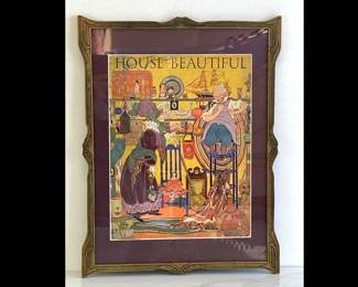Lot 59 1925 Antique House Beautiful Magazine Cover Art