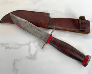Lot 143 Vintage SchradeWalden Bowie Hunter Knife