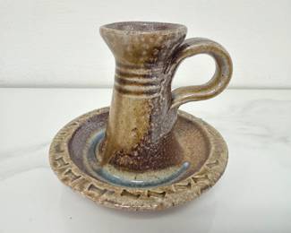 Lot 33 Mark Hewitt Studio NC Pottery Candle Holder Brad Lail Apprentice Mark