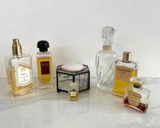 Lot 131 Vintage Perfumes Glass Jewelry Box