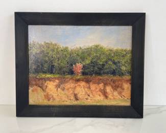 Lot 118 R Crozier Little Dogwood Art Painting on Board
