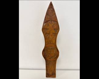 Lot 23 Vintage Folk Art Carved Staff