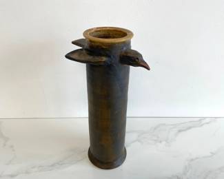Lot 104 Studio Pottery Bird Vase