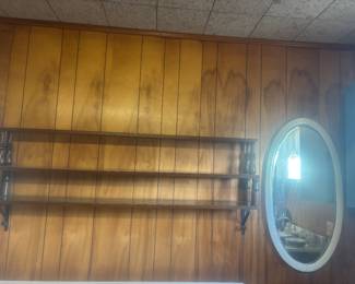 Large Knick knack shelf and mirror