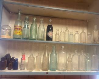 Lots of cool vintage bottles 