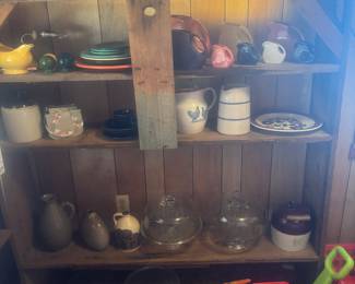 Several pieces of Fiesta ware and Frankoma