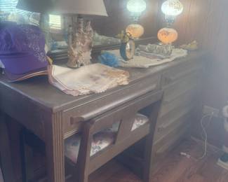 Vanity/mirror and chair