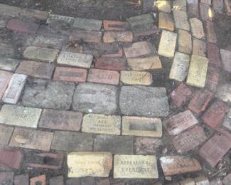 Mrs. Emma was a member of a brick club.  There will b several bricks for purchase 