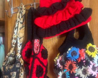 Crocheted handmade purses