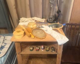 Vintage wine decanter w glasses, vintage ladies accessories