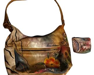 Anuschka HandPainted Leather Bag 