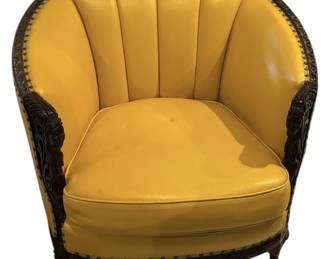 Vicotrian Yellow Chair