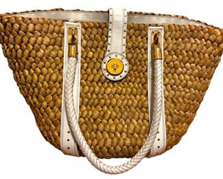 Michael Kors Santorini Straw Tote Bag. 