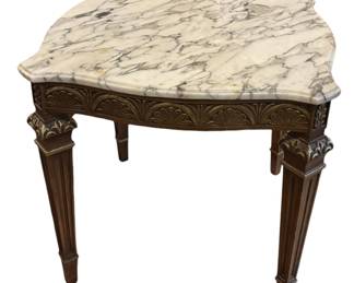 Marble Top End Table