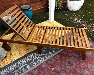 Outsunny Wood Lounge Chairs 
Retail for over $185 each
Come with covers as well.
2 sets of matching cushions (4 total) sold separately.
Must be able to move and load yourself