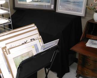 Framed and unframed art work