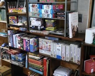 Puzzles, books and games