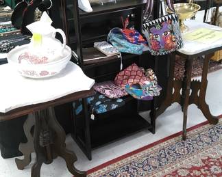 Victorian marble top tables, etc.