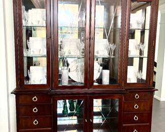 Stanley Furniture Chippendale style china cabinet