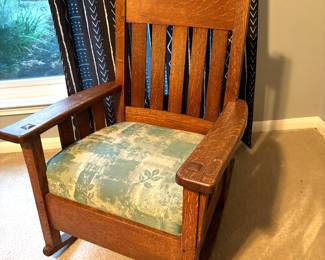 Vintage mission oak rocker