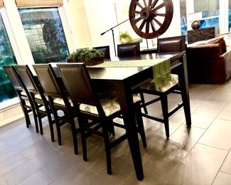 Contemporary dining set - shown with leaf