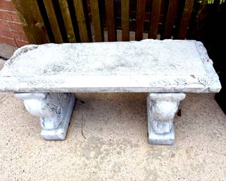 Concrete bench