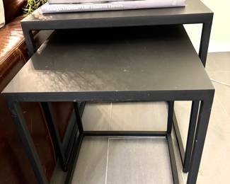 Black metal nesting tables