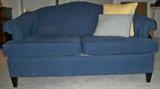 classic blue love seat