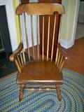 Antique Boston rocker mixed woods