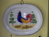 Italian Pottery Rooster Platter
