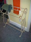 metal quilt rack or bathroom towel bar