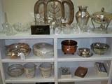 Lovely silver plated items and decor