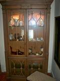 Lighted 4 door large curio