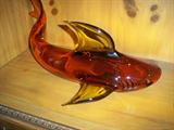 Lg. Art Glass Shark