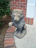 One of a Pair of our Greeter on the Front Steps!  Fantastic Concrete Lions