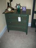 Thomasville Impressions Collection Low 3 Drawer Chest Evergreen Finish