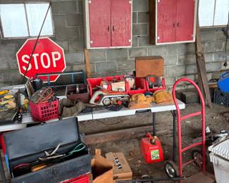 Tools, yard, garden, Stop sign, MORE!