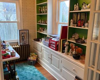 Lenox carousel horses, Disney princess figurines, albums