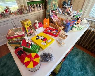 Vintage toys, trucks, games