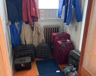 Vintage luggage and jackets