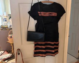 Vintage clothing and handbags