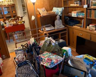 Buddha statue, computer desk, Thirty One bags, MORE!