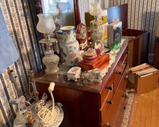 Vintage decor, dresser