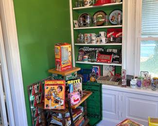Vintage toys, trucks, games, Philadelphia sports memorabilia