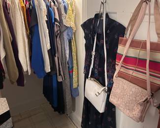 Womens clothes and handbags
