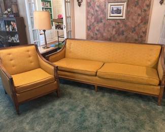 Mid Century couch and chair